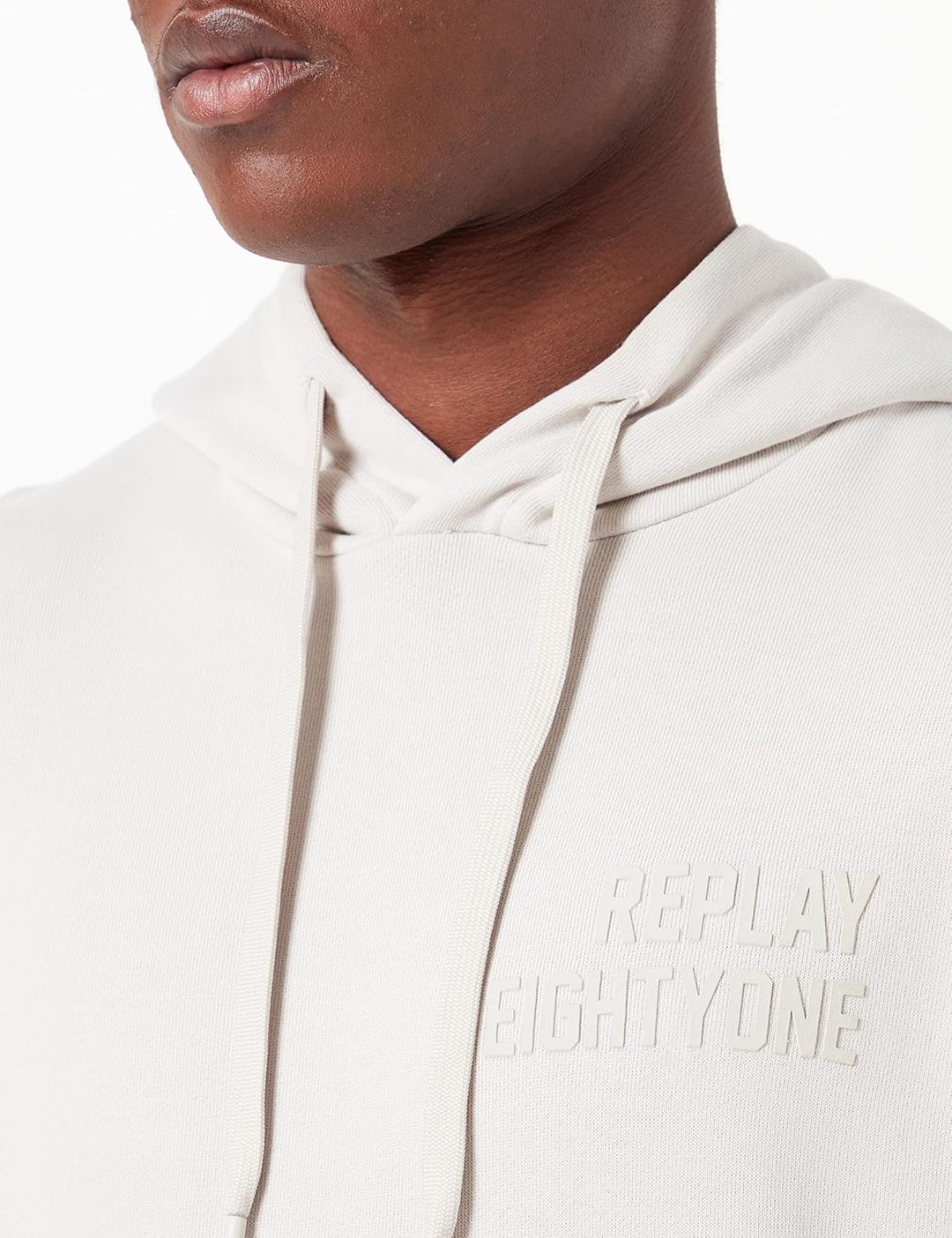 Replay Herren Kapuzenpullover, 019 Light Grey