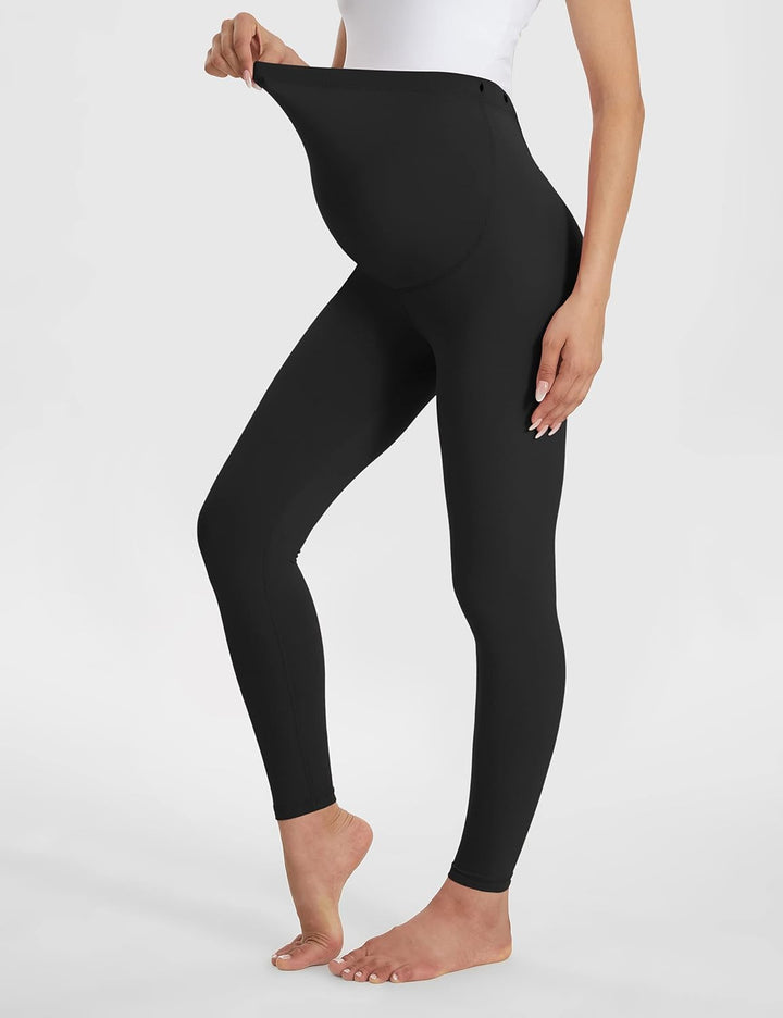 Buttergene Damen Umstandsleggings über dem Bauch Schwangerschaft Active Wear Workout Yoga Strumpfhos