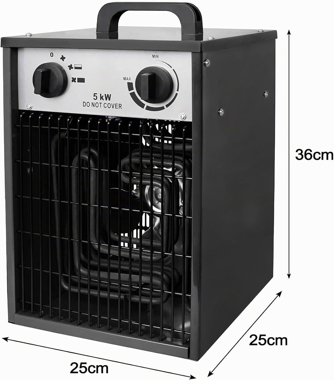 UISEBRT Heizlüfter Elektroheizung 400V Bauheizer Elektroheizer Heizstrahler Heizgeraet Heizgebläse m