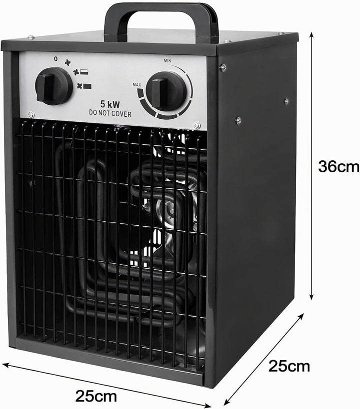 UISEBRT Heizlüfter Elektroheizung 400V Bauheizer Elektroheizer Heizstrahler Heizgeraet Heizgebläse m