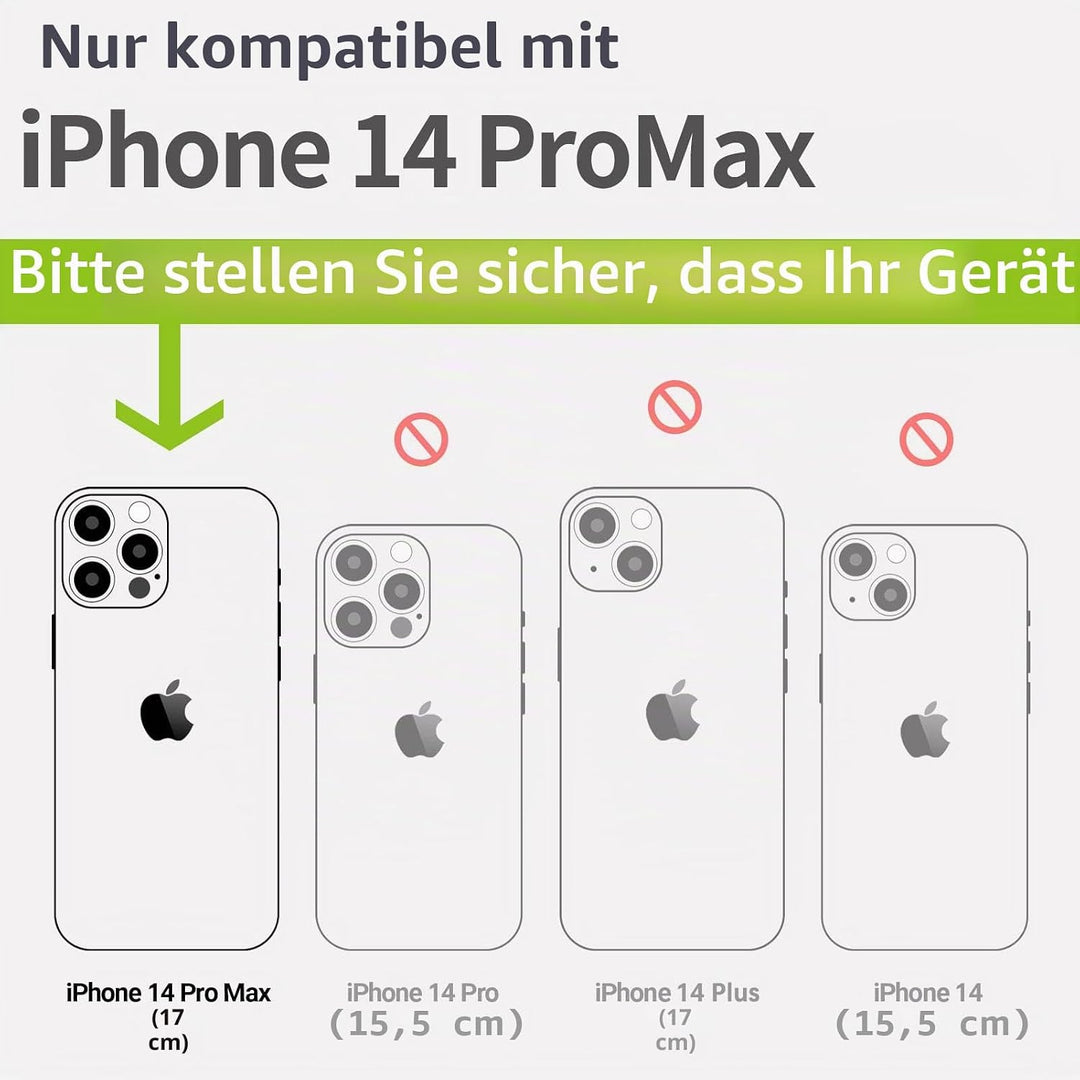 Carveit Handyhülle für iPhone 14 Pro Max Cover Kompatibel mit Magsafe [Holz und TPU Silikon Hybrid h