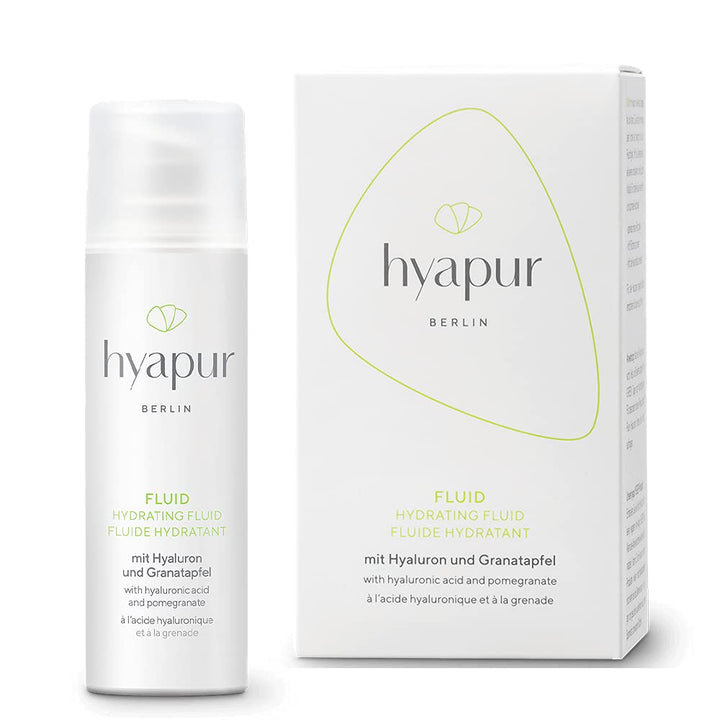 hyapur® - GREEN Fluid 30ml - Die leichte Feuchtigkeitspflege - zur Anti-Aging-Pflege mit Bio- Vegan-