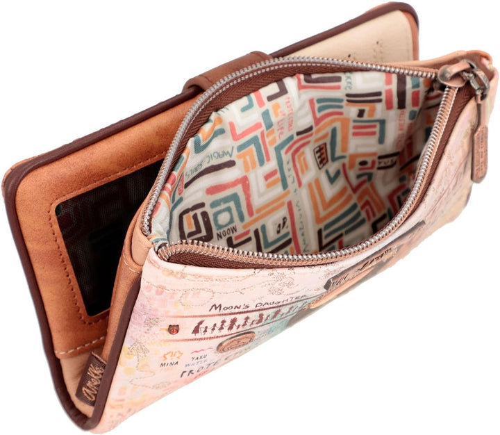 Anekke Damen 36609-907 Mehrfarbig 18x10x2 Weiche Geldbörse, bunt