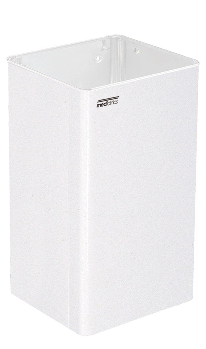 All Care 11063 Dutch Bins Edelstahl Offene Abfallbehälter, 65 Liter, Weiss 65 liters white, 65 liter