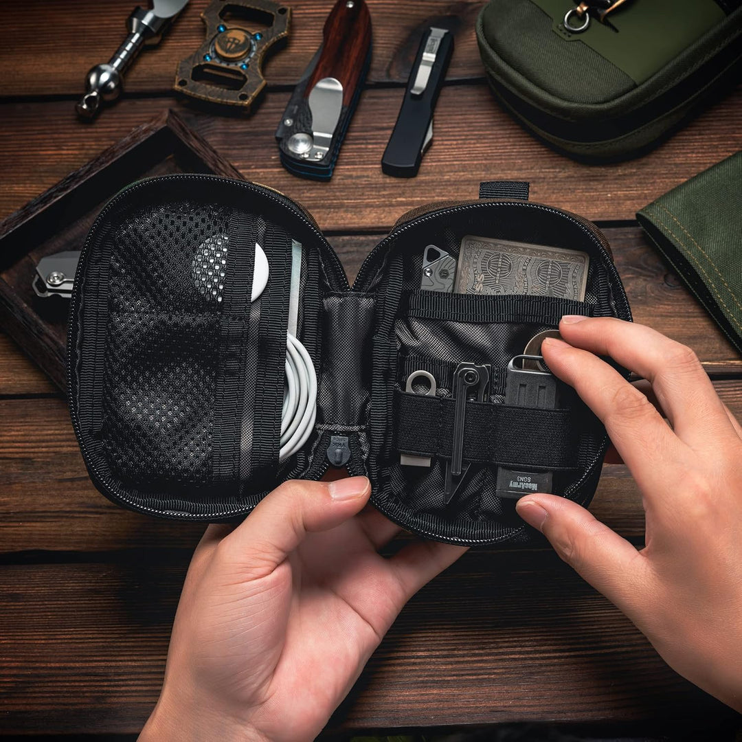 TACTICAL GEEK Block F Tragbare EDC Tasche, Kompakte Gürteltasche, Molle Pouch Organizer, Mehrzweck G