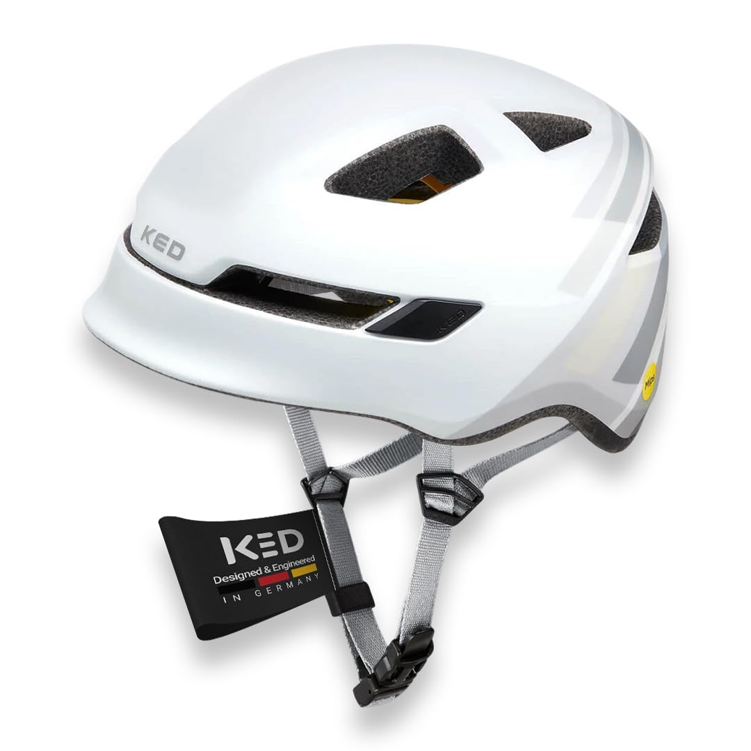 KED Pop MIPS Kinder Fahrrad Helm schwarz/weiss 2023 Weiss M (52-56cm), Weiss M (52-56cm)