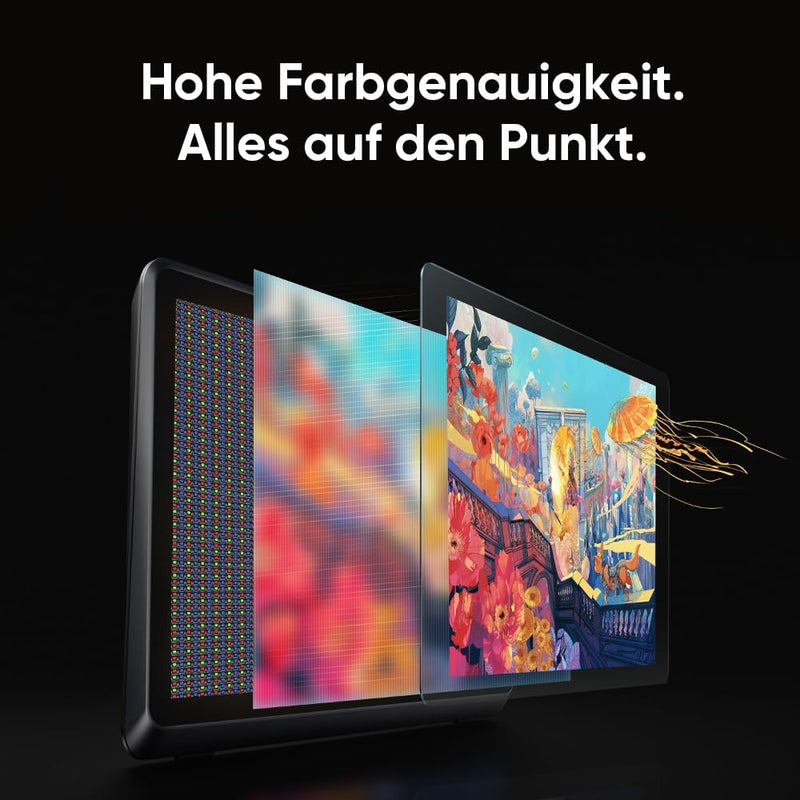 XPPen Artist 22 Plus Grafiktablett mit 16K Druckstufen, 22Zoll Display, Digitales Zeichentablett mit