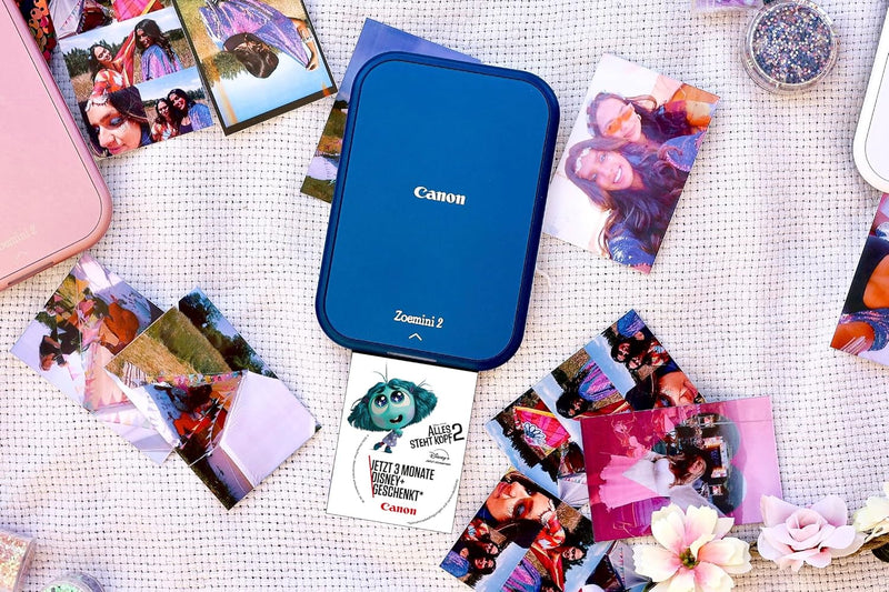 Canon Zoemini 2 Mini Fotodrucker mobil tragbar unterwegs Hosentasche (Fotodruck 5x7,6 cm, kabelllos,