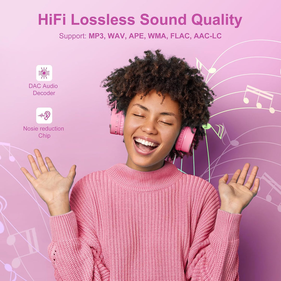 SWOFY 64GB MP3 Player Bluetooth 5.3 HiFi Music Player, 2.4-Zoll Touchscreen MP3 Player mit Lautsprec