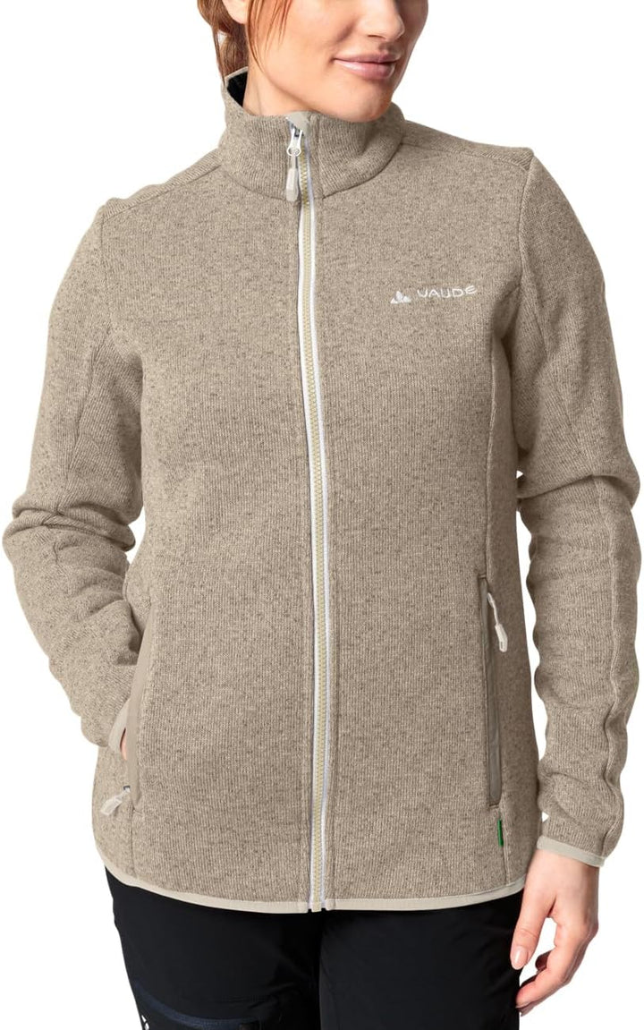 VAUDE Women's Rienza Jacket IV - Fleecejacke Damen, Weiss