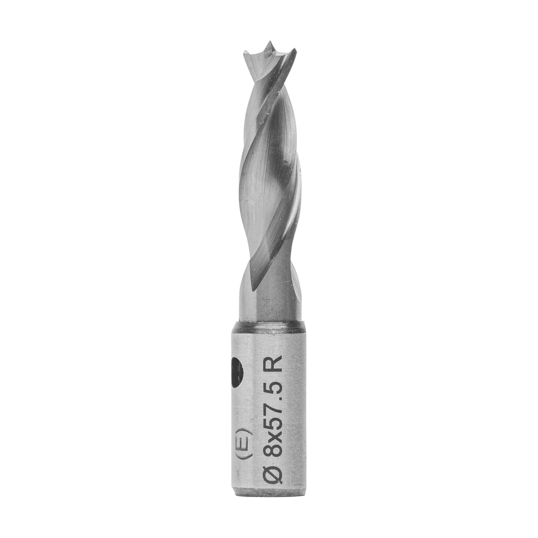 ENT 22725 Dübelbohrer VHW, Schaft (S) 10 mm, Durchmesser (D) 8 mm, NL 23 mm, SL 27 mm, L 57,5 mm, Re