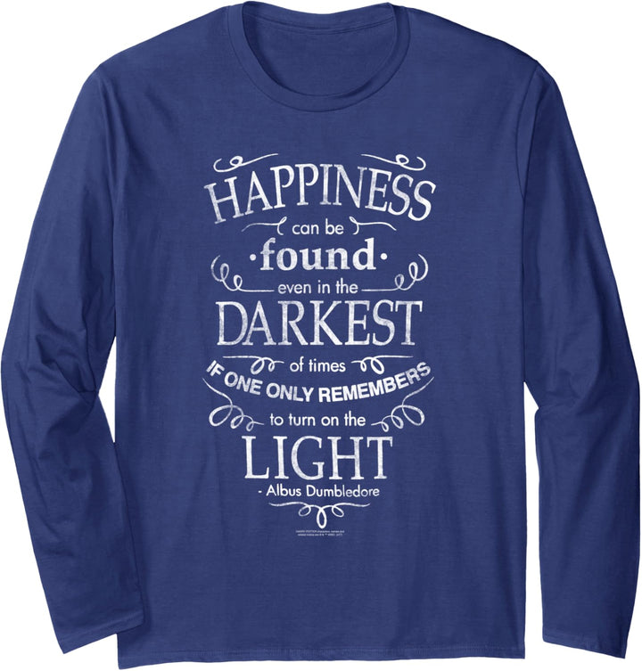 Harry Potter Happiness Quote Langarmshirt