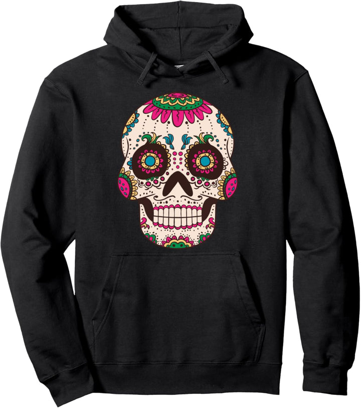 Tag der Toten. Rosen Zucker Totenkopf Dia de Muertos Pullover Hoodie