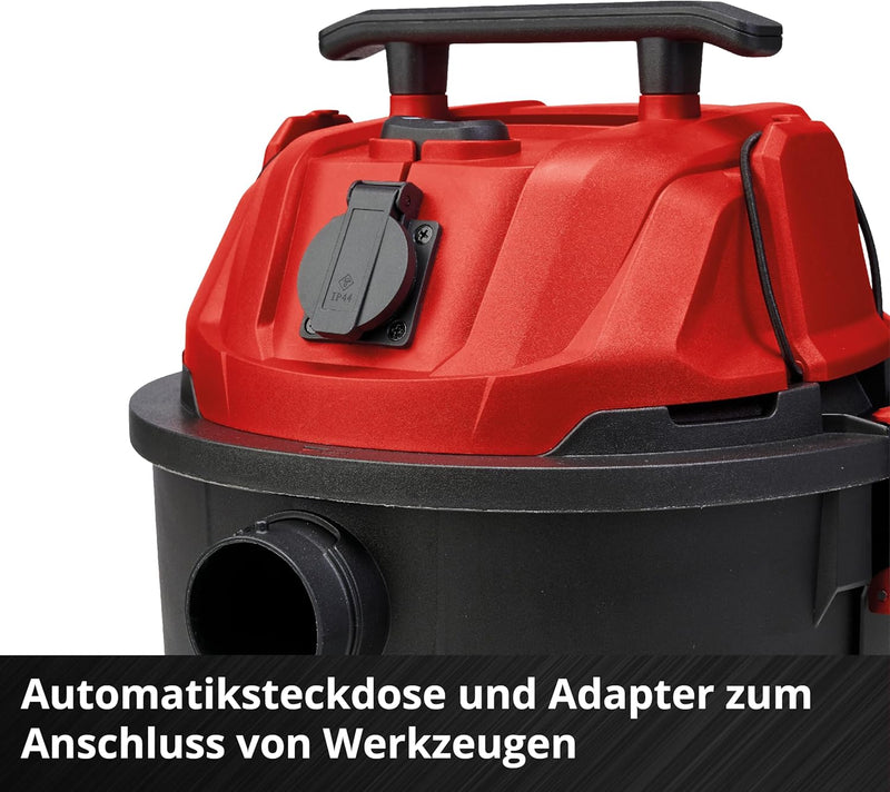 Einhell Nass-Trockensauger TC-VC 1930 A (1.500 Watt, 190 mbar Saugleistung, Automatiksteckdose, 30 L