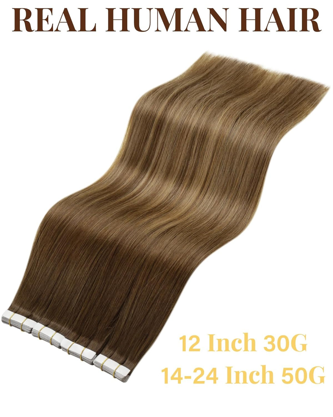 Hetto Echthaar Tape in Extensions Ombre Blond Tape in Extensions Echthaar Remy Tape in Haarverlanger
