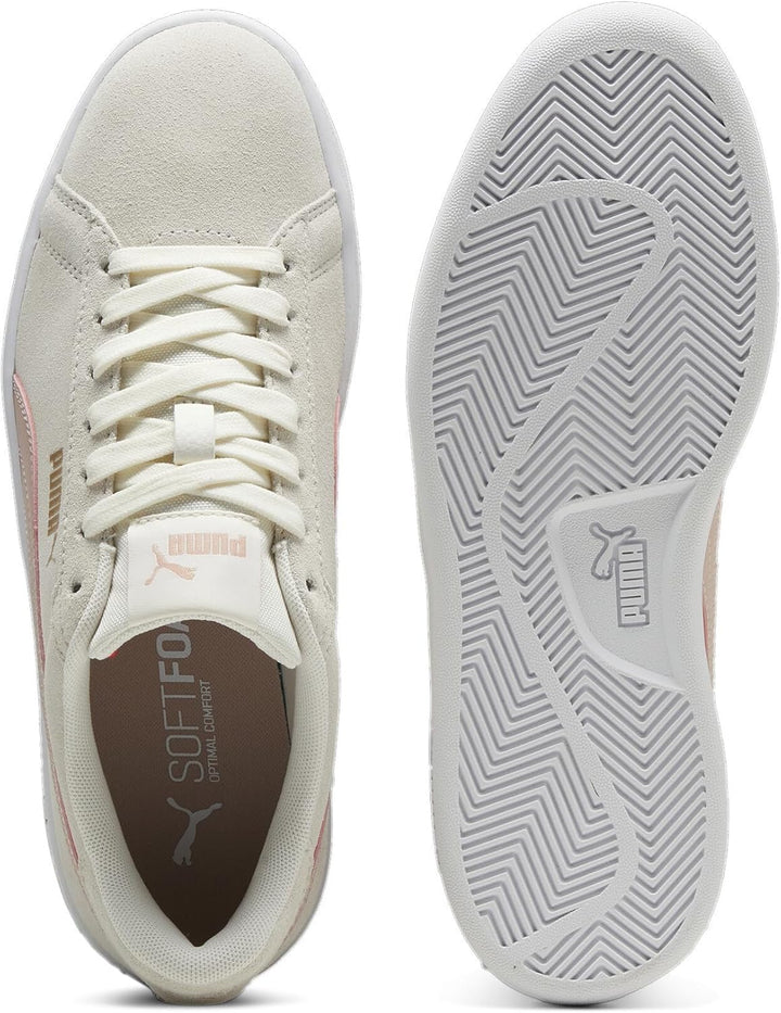 PUMA Unisex Smash 3.0 Sneaker 37.5 EU Warm White Rose Quartz Puma White, 37.5 EU Warm White Rose Qua