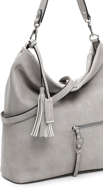 Tamaris Beutel TAS Nele 32802 Damen Handtaschen Uni Einheitsgrösse Lightgrey 810, Einheitsgrösse Lig