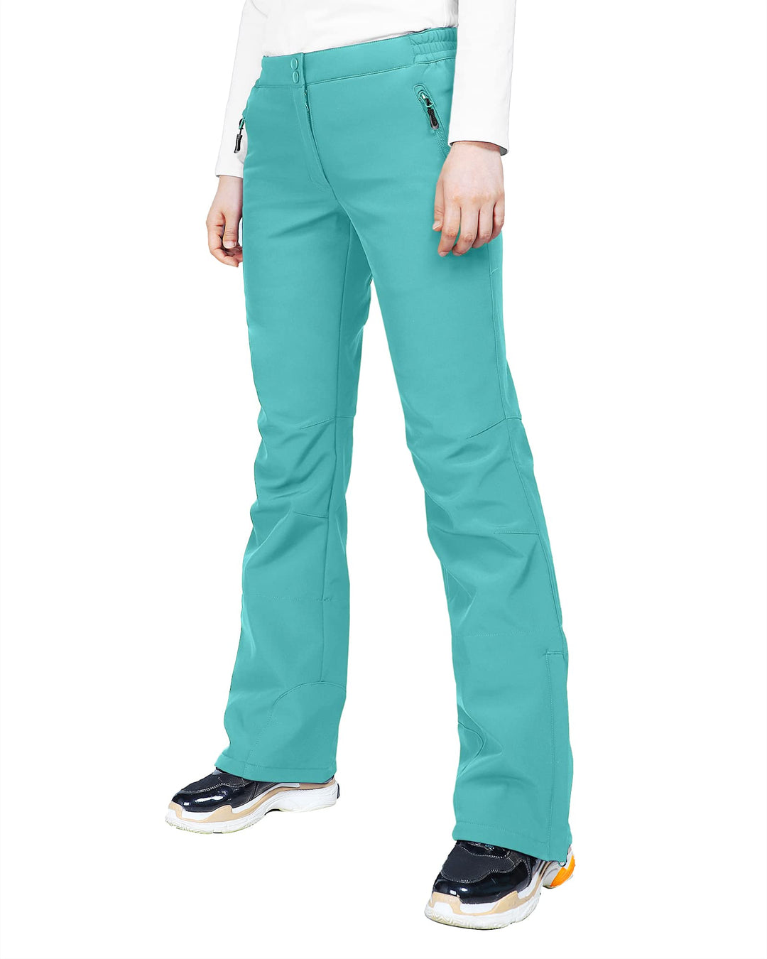 33,000ft Damen Skihose Outdoorhose Wasserdicht Winddichte Softshellhose Warme Gefütterte Trekkinghos