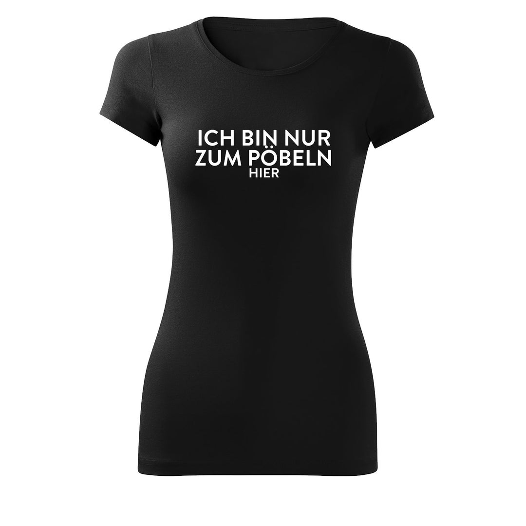 Ladies Shirt Oversize Tanktop Hakuna Matata - Schwarz &amp; Weiss - umgeschlagener Ärmelsaum T-Shirt mit