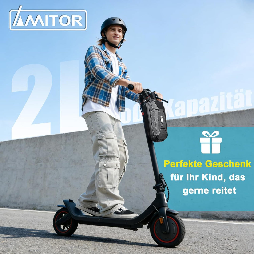 E Scooter Tasche 2L Wasserdicht für Xiaomi Segway Ninebot, Hart Eva E Scooter Lenkertasche Leicht Or