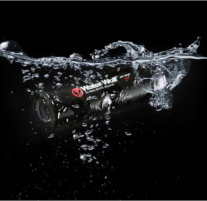 Water Wolf 2.0 WiFi Unterwasser-Action-Kamera für den Angelsport – 1080p HD Unterwasserkamera mit 12