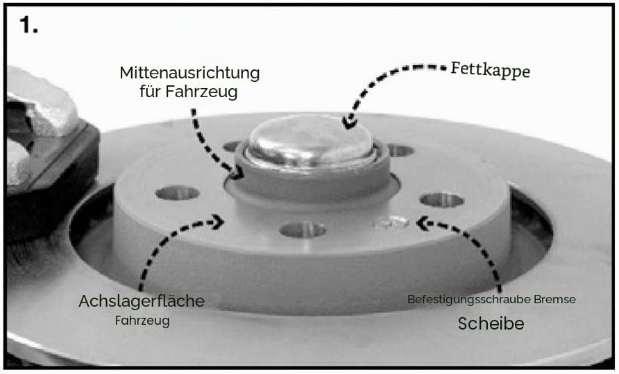 Spurverbreiterung TRAK+ Spurverbreiterungen/TRAK+ Wheel Spacers HR 1065660 Distanzscheibe Räder