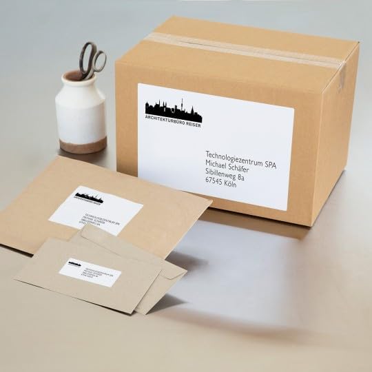 11354 4er-Pack (57 x 32 mm), kompatibel mit DYMO S0722540 sowie Dymo LabelWriter 300, 310, 315, 320,