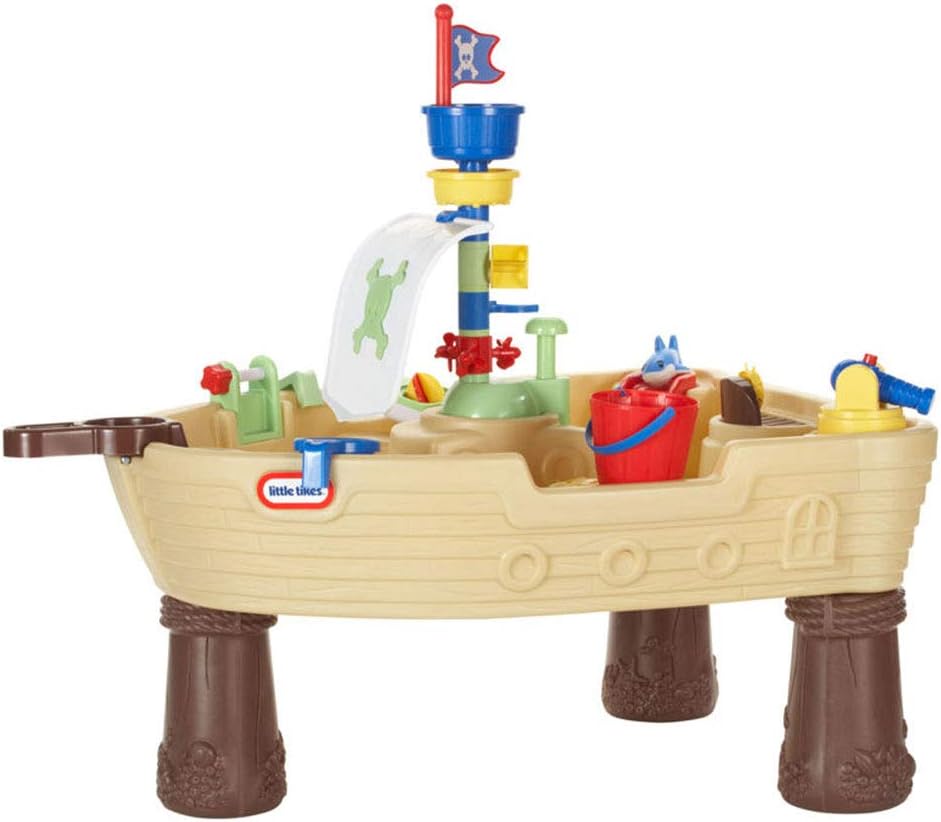 Little Tikes Anchors Away Piratenschiff - Wasserspielset für Kinder - Sicher und Tragbar - Fördert k
