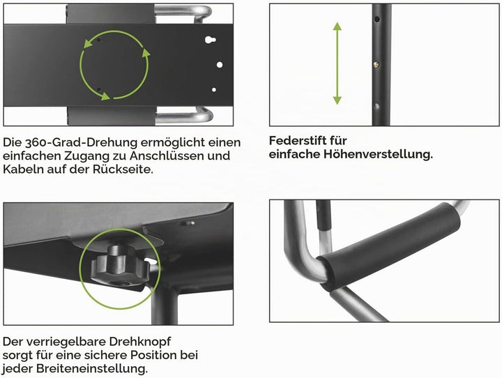 VALUE PC-Halter ausziehbar, drehbar