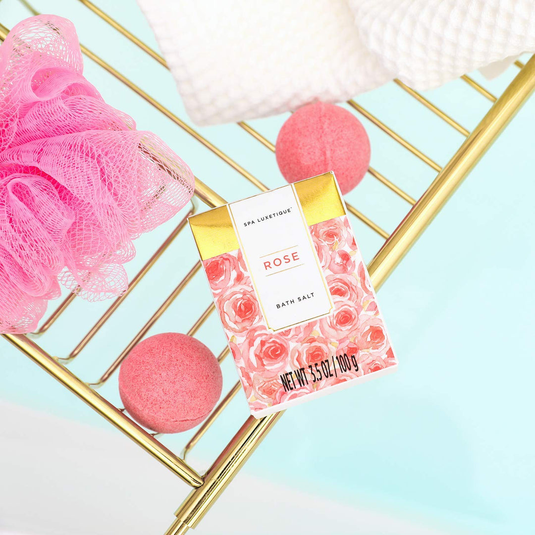 SPA LUXETIQUE Wellness Set für Frauen - 8tlg Rosenduft Bade Geschenkset für Frauen, Geburtstagsgesch