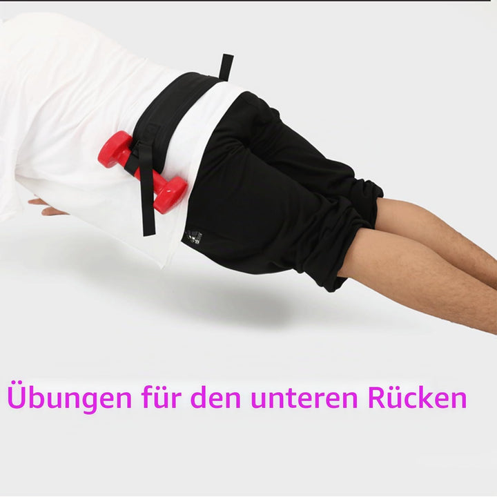 Gewichtsgürtel Po Trainer Hip Thrust Gürtel - 1 Stück, Schwarz, Pilates Belt, Bridge Training Anti R