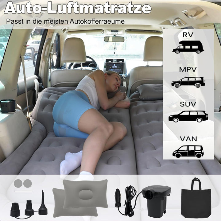 SUV Luftmatratze Autobett aufblasbare Matratze für LKW Rücksitz - Faltbare Luftmatratze mit elektris