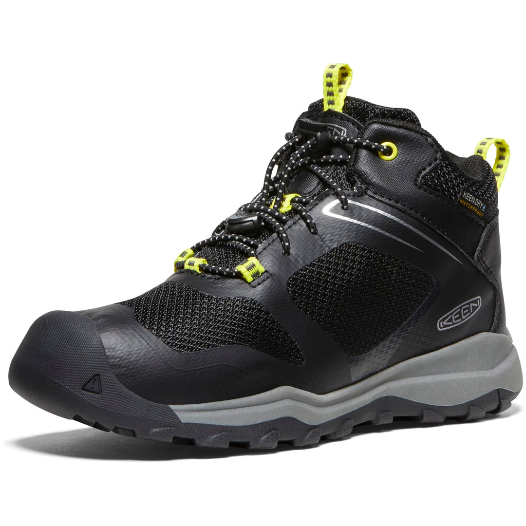 KEEN Unisex Kinder Wanduro Mid Waterproof, Schwarz Silber