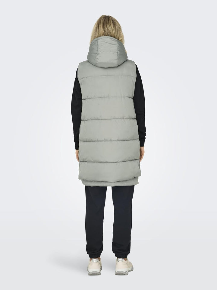 ONLY Damen Onlnewnora Puffer Waistcoat Life Cc Otw Pufferweste S Shadow, S Shadow