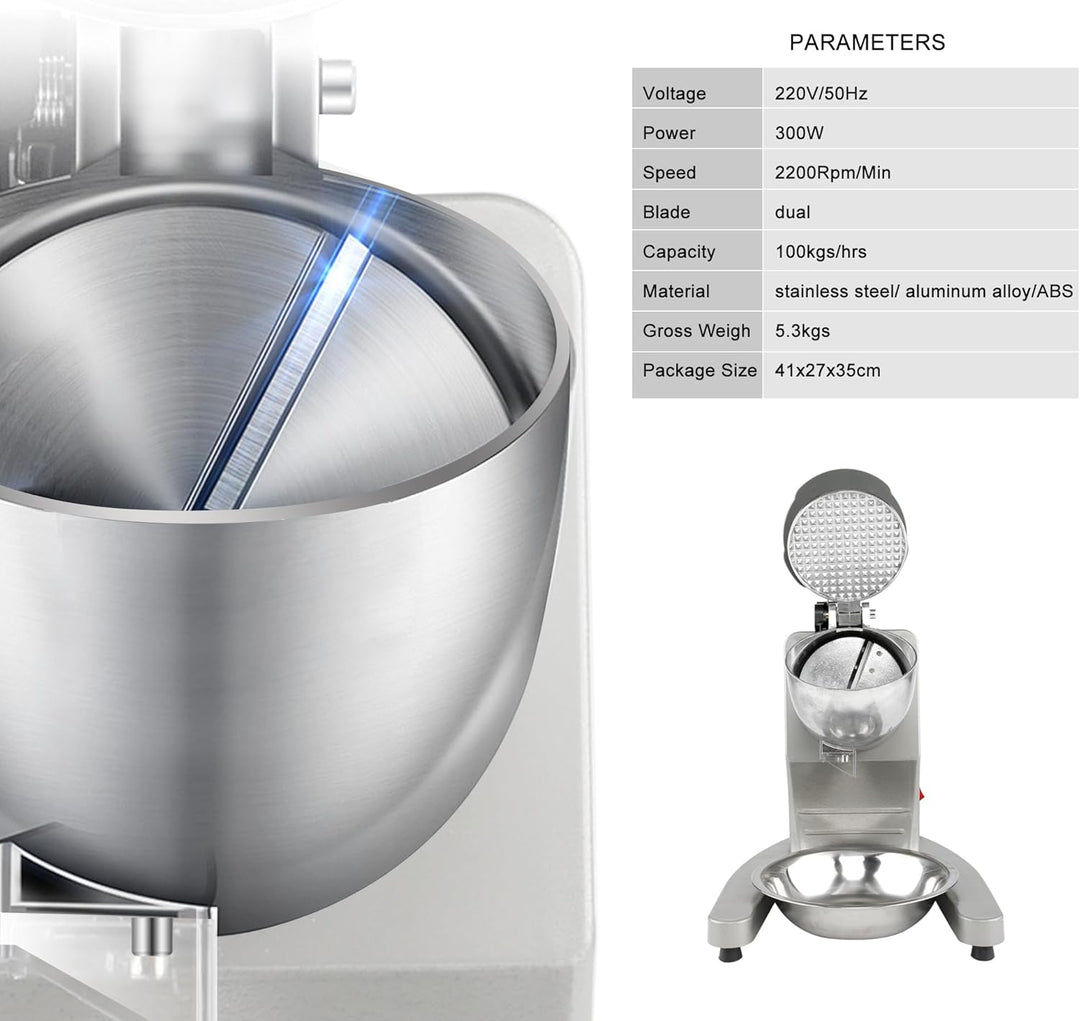 KOFOHON ICE CRUSHER Eisrasierer, elektrischer Eisbrecher. Medium Silver, Medium Silver