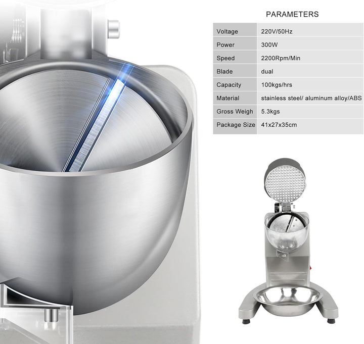 KOFOHON ICE CRUSHER Eisrasierer, elektrischer Eisbrecher. Medium Silver, Medium Silver