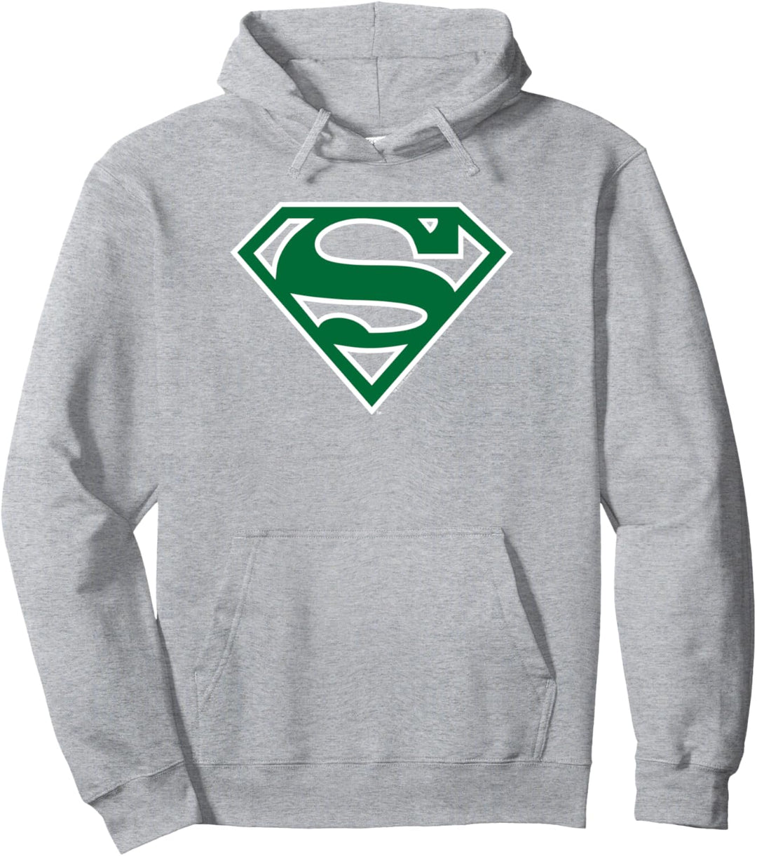Superman Green & White Shield Pullover Hoodie