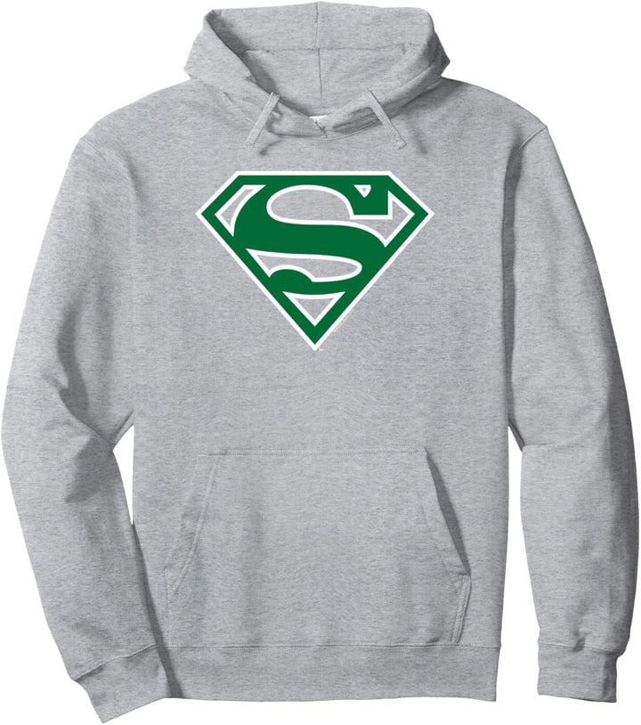 Superman Green & White Shield Pullover Hoodie