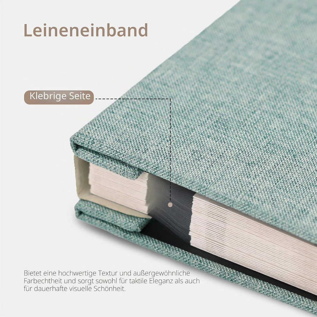 Vienrose Fotoalbum, selbstklebend, 10,2 x 15,2 cm, 12,7 x 17,8 cm, 21,6 x 27,9 cm, Scrapbook mit Met