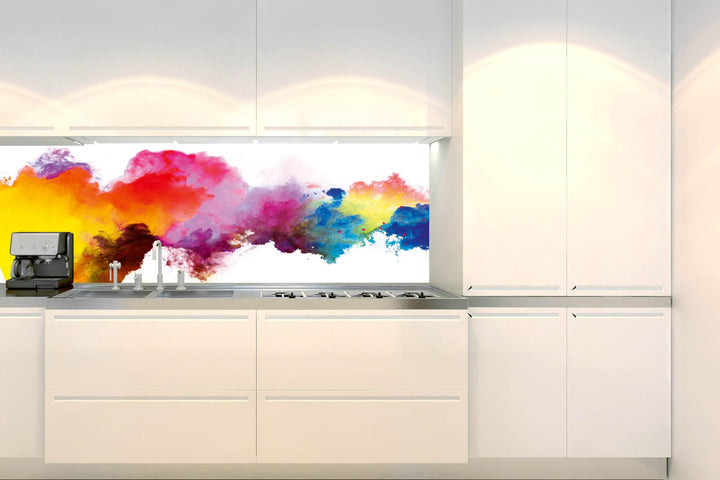 DIMEX Küchenrückwand Folie Selbstklebend FARBEXPLOSION 180 x 60 cm | Klebefolie - Dekofolie - Spritz