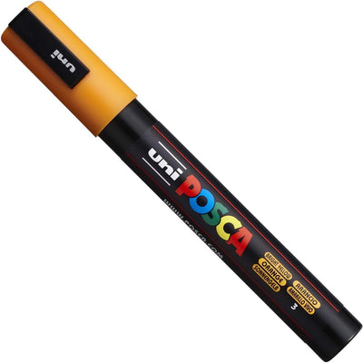 Posca PC-5M Farbmarker, Kunststifte, 1,8–2,5 mm, Set mit Sonnenuntergangsfarben, 8 Stück in Geschenk