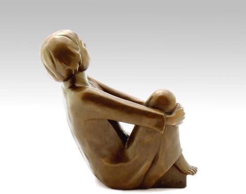 Kunst & Ambiente - Moderne Bronzefigur - Der singende Mann (1928) - signiert - Ernst Barlach Skulptu