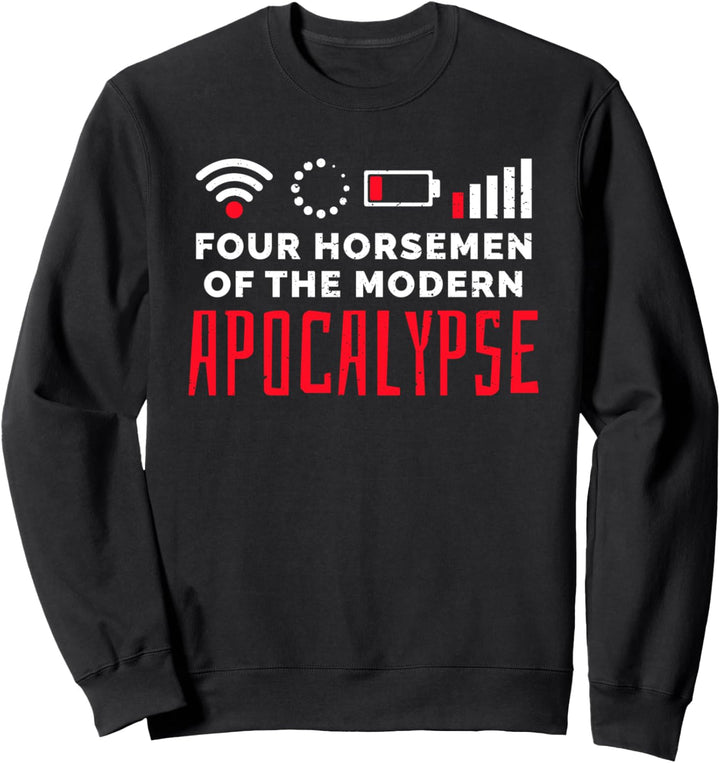 Gamer Geschenk: Die Vier Modernen Apokalyptischen Reiter Sweatshirt