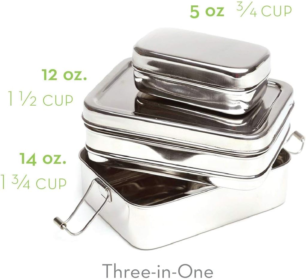 ECOlunchbox Brotdose Three in One regular, regular