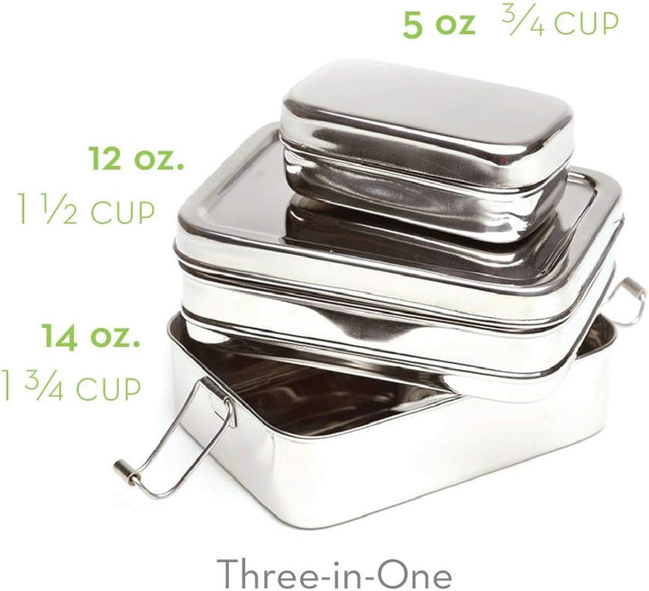 ECOlunchbox Brotdose Three in One regular, regular
