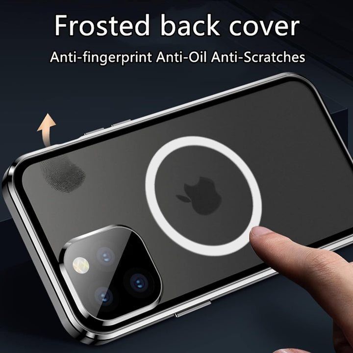 Jonwelsy Hülle für iPhone 13, 360 Grad Beidseitig Schutz Kompatibel mit Magsafe Magnetische Adsorpti