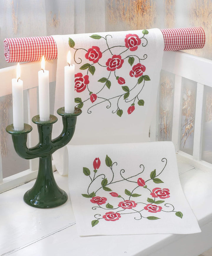 Anchor Essential Kits Freestyle Farbe:Xmas Tulips Runner, Xmas Tulips Runner