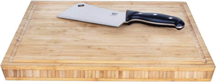 Beeketal 'HBB-10' Profi Fleischer Hackbeil mit ca. 180 mm Klinge aus 420 J 2 Edelstahl, rutschfestem