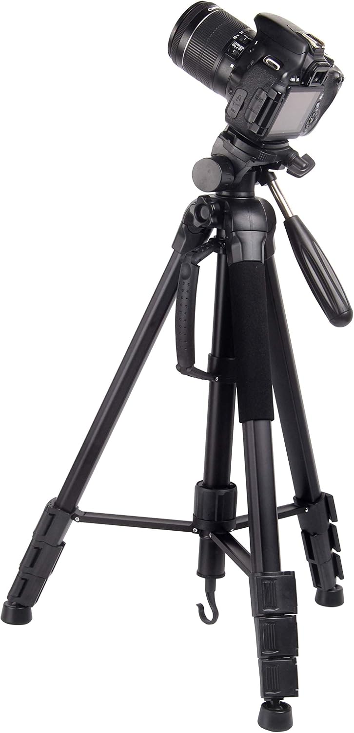 MOJOGEAR 177cm 2-in-1 Stativ - Dreibeinstativ + Einbeinstativ mit Premium Telefonhalterung - Alumini