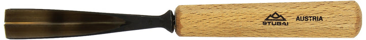 STUBAI Stemmeisen Stechbeitel Serie 52 - Form 40 | Gebogener Gaissfuss 20 mm, mit Holzgriff, für Ker